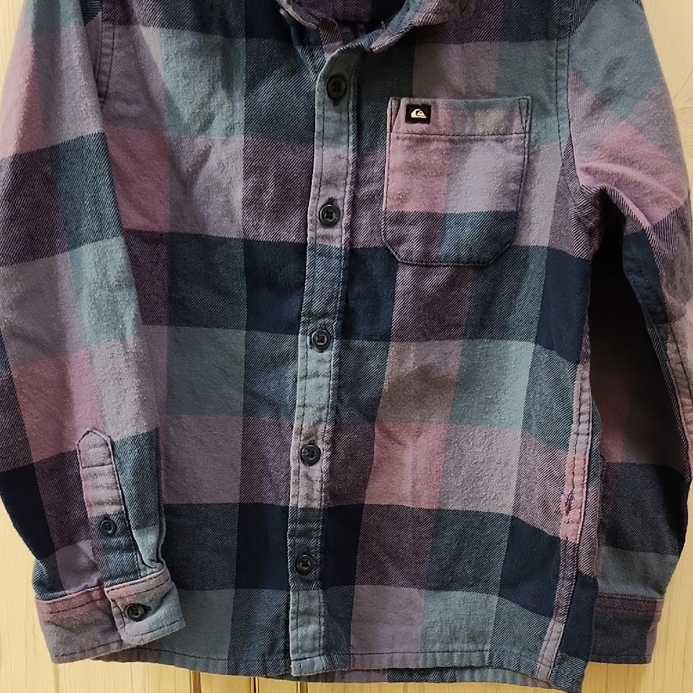 Quiksilver Blue and Purple Checkered Shirt - Picture 6 of 9